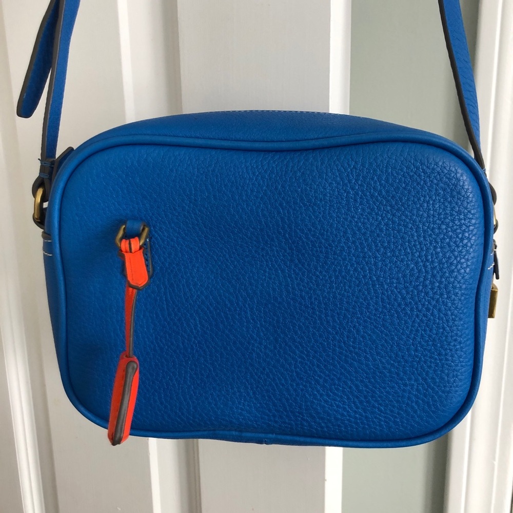 J Crew Signet Italian Leather Crossbody Bag